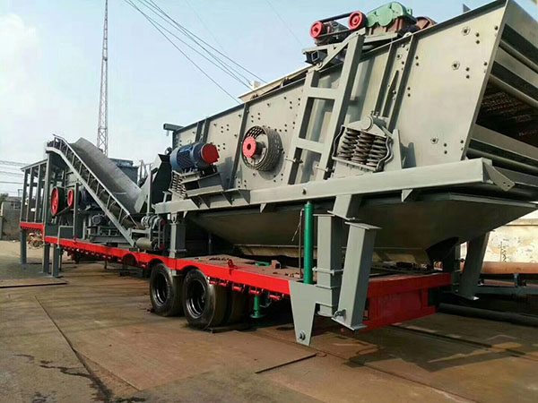 颚式移动式破碎站建筑垃圾