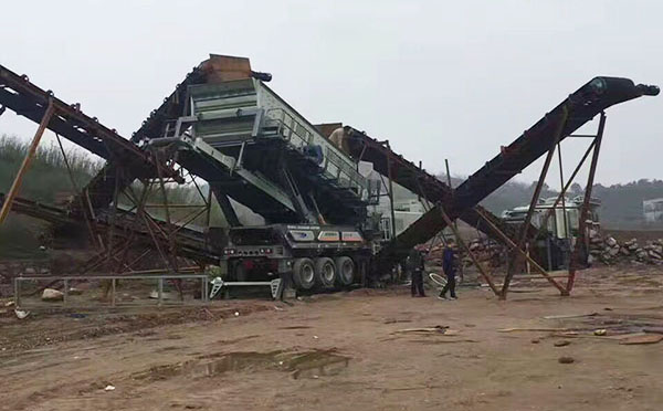 轮胎移动制砂机